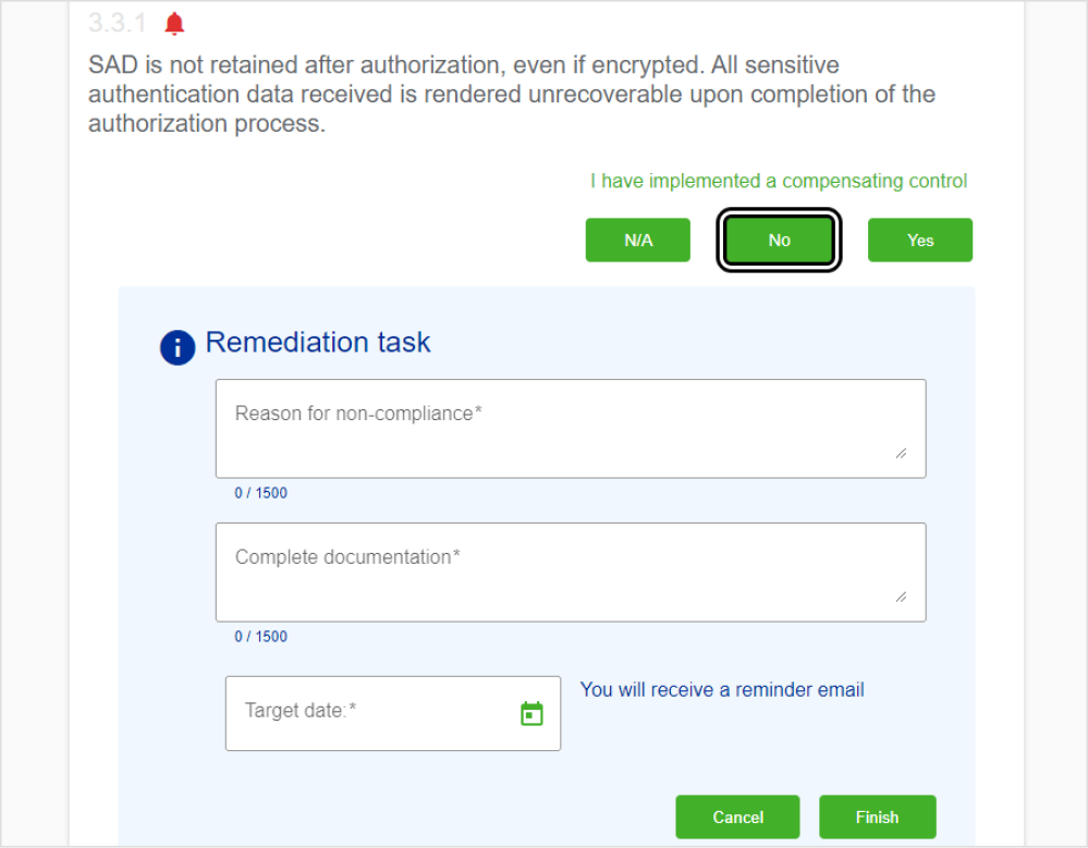 Answering no to a question print screen