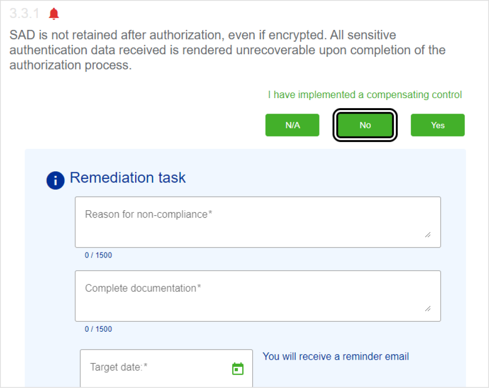 Answering 'no' to a question print screen