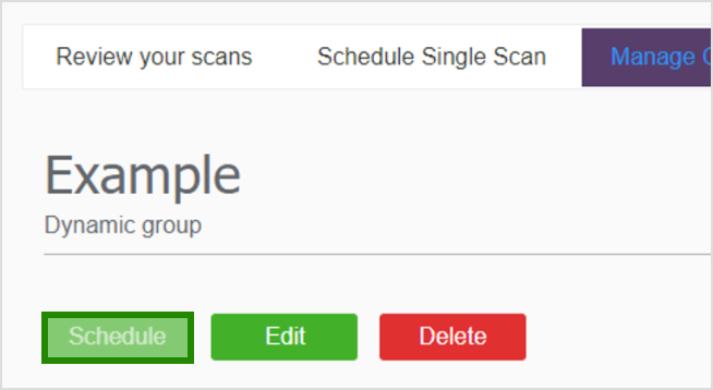 Submit and schedule print screen