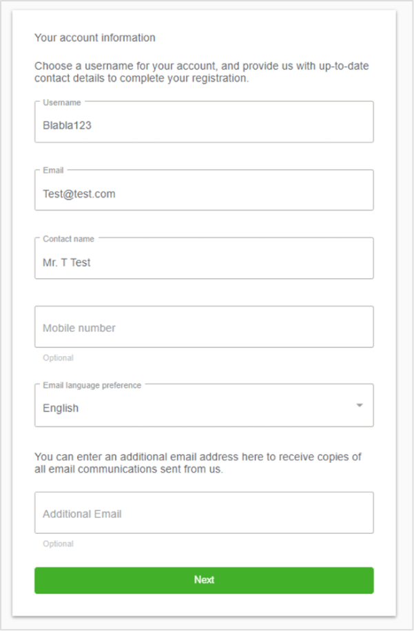 Print screen to set your password