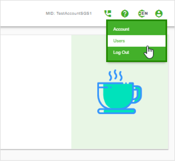 Go to users print screen